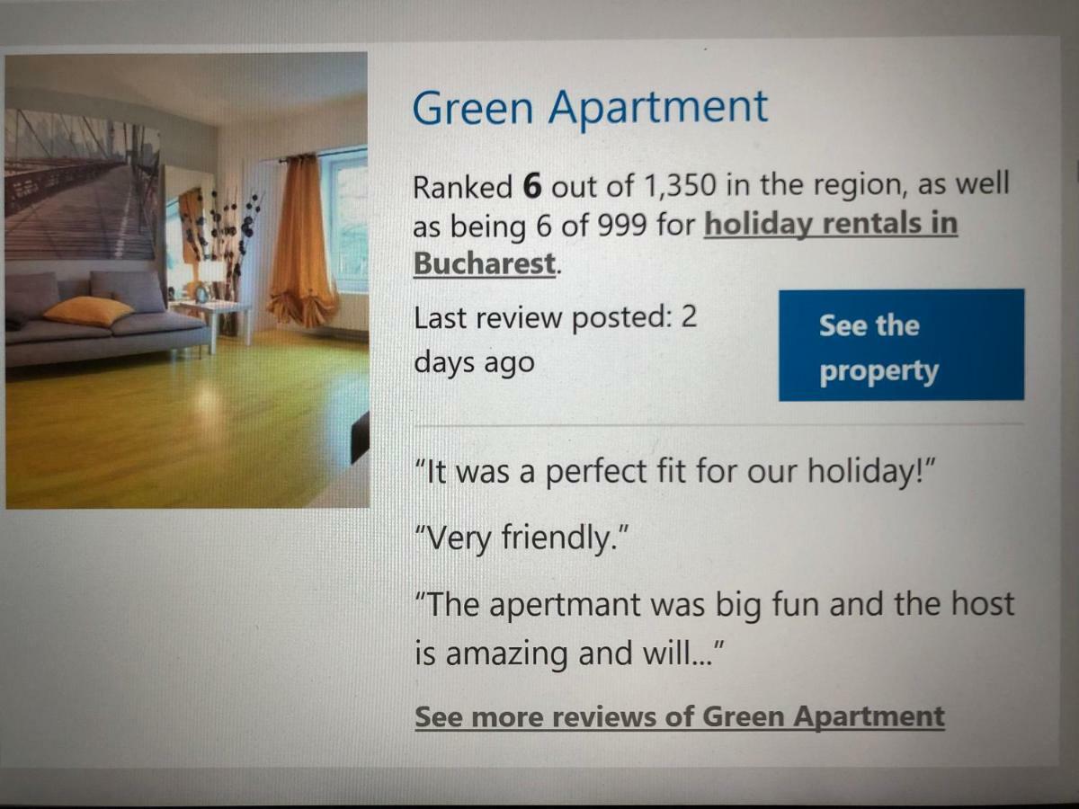 New Green Apartment Studio 1 Bukarest Exteriör bild
